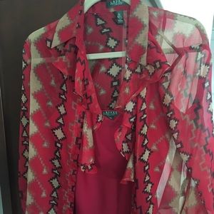 Ralph Lauren Petite Med blouse